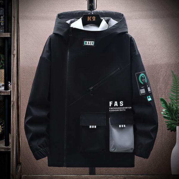 men s jackets 2023 streetwear hooded and coats spring autumn hip hop harajuku youth windbreaker overcoat loose clothing 230311, Black;brown
men s jackets 2023 streetwear hooded and coats spring autumn hip hop harajuku youth windbreaker overcoat loose clothing 230311, Black;brown