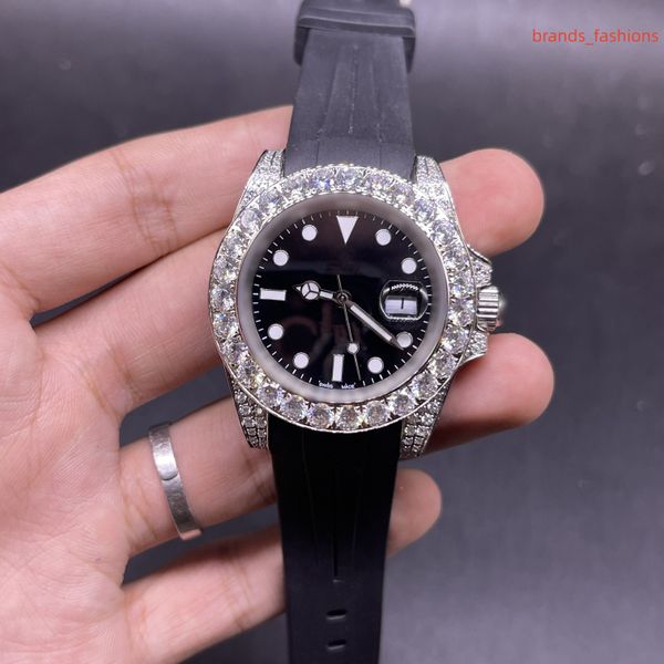 men's automatic watch silver diamond bezel black rubber strap wristwatch business men's watch, Slivery;brown
men's automatic watch silver diamond bezel black rubber strap wristwatch business men's watch, Slivery;brown