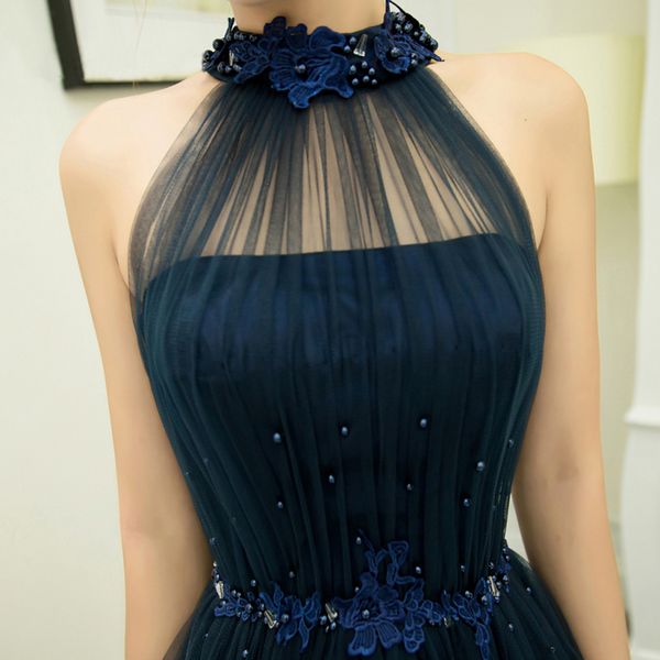 new elegant navy blue arabic evening dress halter a-line soft tulle off the shoulder party gown black abendkleider, Black;red
new elegant navy blue arabic evening dress halter a-line soft tulle off the shoulder party gown black abendkleider, Black;red