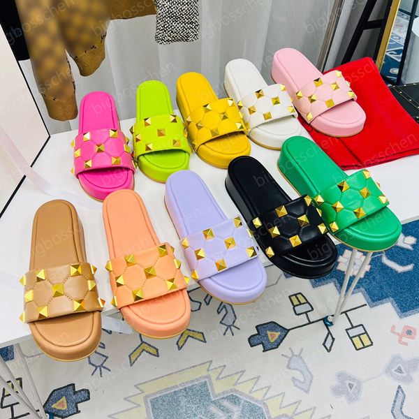 luxury designer slippers ladies summer beach shoes classic punk wind fashion thick bottom non-slip comfortable leather sandals outdoor one s, Black
luxury designer slippers ladies summer beach shoes classic punk wind fashion thick bottom non-slip comfortable leather sandals outdoor one s, Black