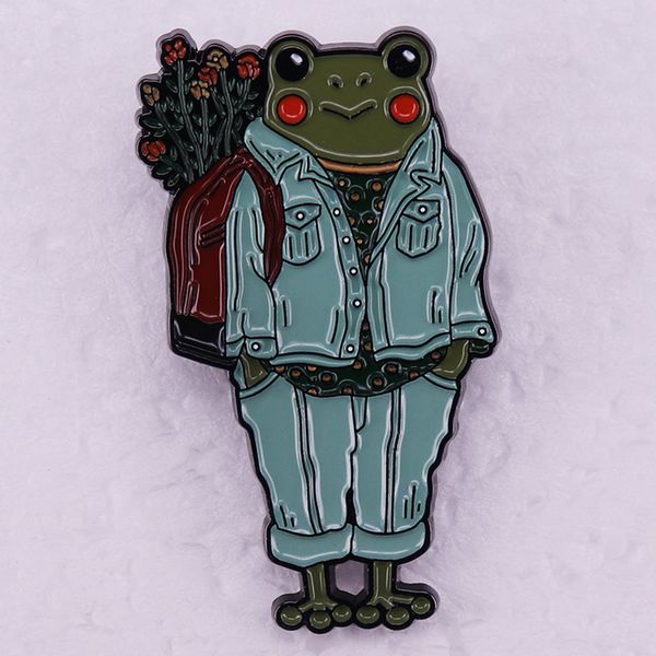mr. frog brooch fun animal art youth badge cute anime movies games hard enamel pins collect metal cartoon brooch backpack hat bag collar lap, Blue
mr. frog brooch fun animal art youth badge cute anime movies games hard enamel pins collect metal cartoon brooch backpack hat bag collar lap, Blue