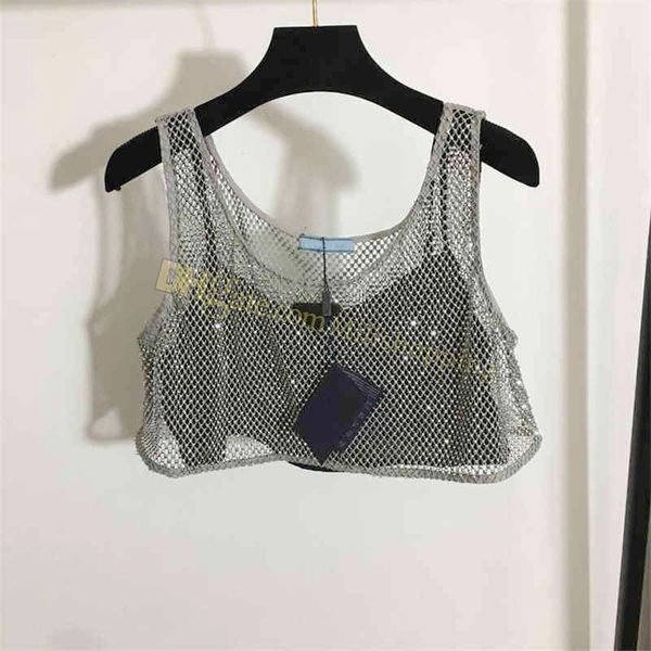 23ss triangle badge diamond tank womens sling camis for women sleeves summer vest, White
23ss triangle badge diamond tank womens sling camis for women sleeves summer vest, White