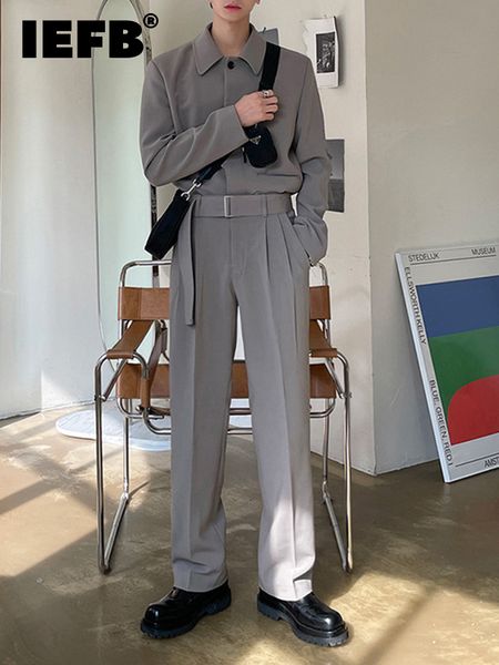 men s tracksuits iefb jacket set autumn and leisure korean fashion solid color trend loose 2023 9a1652 230311, Gray
men s tracksuits iefb jacket set autumn and leisure korean fashion solid color trend loose 2023 9a1652 230311, Gray