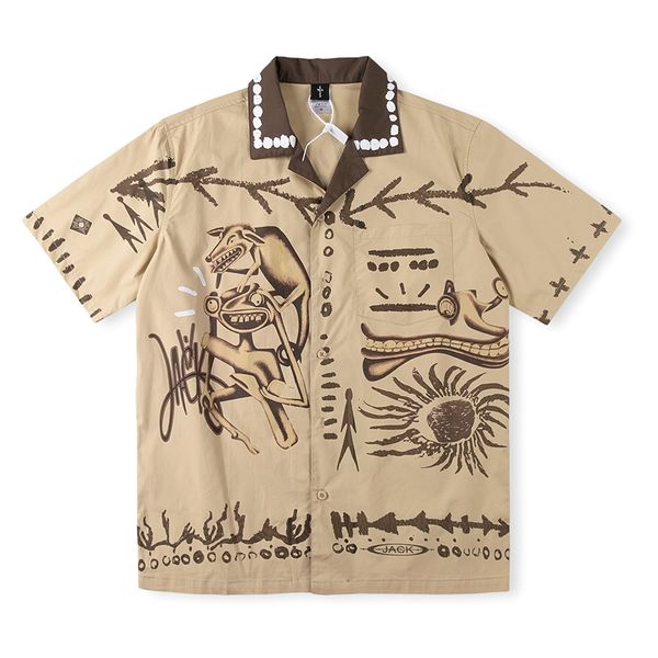 lapel shirt tees t shirts mens hip hop graffiti print t-shirts khaki short sleeve tee casual tshirts, Black;brown
lapel shirt tees t shirts mens hip hop graffiti print t-shirts khaki short sleeve tee casual tshirts, Black;brown