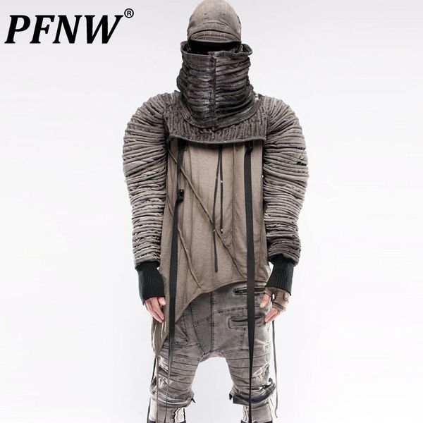men s jackets pfnw autumn winter fashion vintsge hooded short casual cotton turtleneck pleated layered coat 12a7341 230311, Black;brown
men s jackets pfnw autumn winter fashion vintsge hooded short casual cotton turtleneck pleated layered coat 12a7341 230311, Black;brown