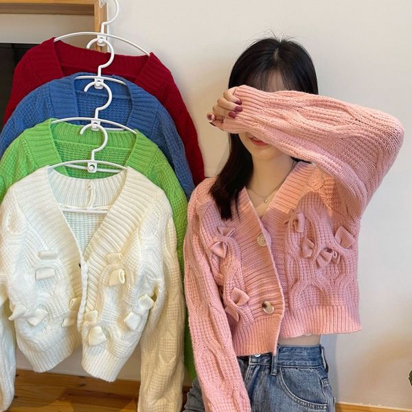 women's knits tees mexzt sweet bow women cardigan sweater autumn winter fashion harajuku crop female casual korean long sleeve y2k 230, White
women's knits tees mexzt sweet bow women cardigan sweater autumn winter fashion harajuku crop female casual korean long sleeve y2k 230, White