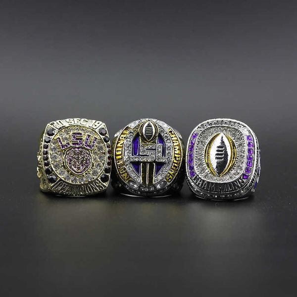 2019 university of louisiana league ncaa lsu championship ring 3 sets, Golden;silver
2019 university of louisiana league ncaa lsu championship ring 3 sets, Golden;silver