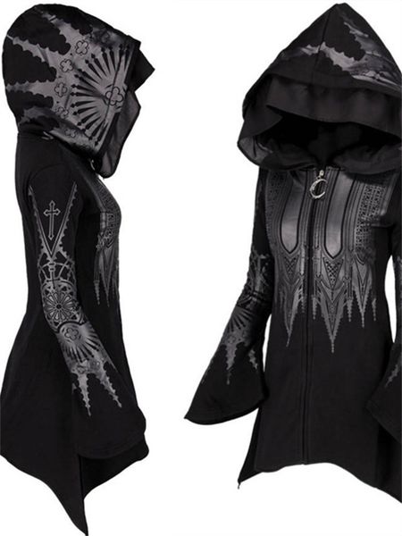 women's hoodies sweatshirts street goth punk style black long hooded harajuku retro dark grunge y2k print autumn winter ladies 230311
women's hoodies sweatshirts street goth punk style black long hooded harajuku retro dark grunge y2k print autumn winter ladies 230311