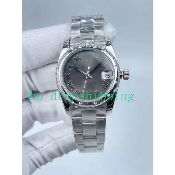 womens watches automatic date 31mm roman dial stainless steel mechanical premium sports lifestyle waterproof for men and women stylish watch, Slivery;brown
womens watches automatic date 31mm roman dial stainless steel mechanical premium sports lifestyle waterproof for men and women stylish watch, Slivery;brown