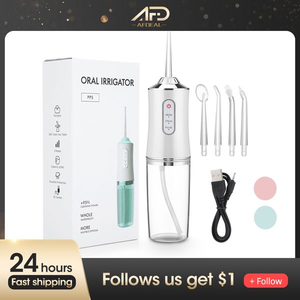 other oral hygiene oral irrigator portable water flosser thread 220ml dental water jet mouth washing machine tooth pick 4 tip 3 modes ipx7 1
other oral hygiene oral irrigator portable water flosser thread 220ml dental water jet mouth washing machine tooth pick 4 tip 3 modes ipx7 1