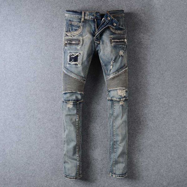 23 new men's jeans mens designer jeans distressed ripped biker slim fit motorcycle bikers denim for men s fashion wa21, Blue
23 new men's jeans mens designer jeans distressed ripped biker slim fit motorcycle bikers denim for men s fashion wa21, Blue