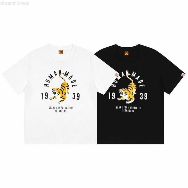 2023 summer 1933 tiger new human made short sleeve t-shirt cartoon bat print loose casual couple 0312, White;black
2023 summer 1933 tiger new human made short sleeve t-shirt cartoon bat print loose casual couple 0312, White;black