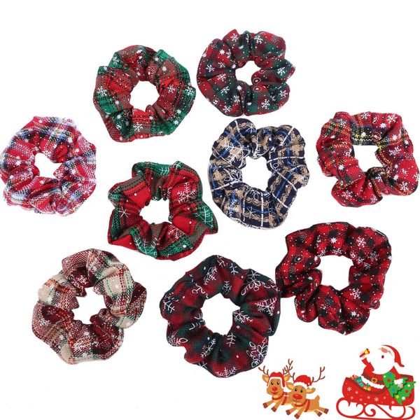 girls' head pieces christmas plaid scrunchies ponytail holder elastic hairbands rope girls kids hair accessories gifts, White;red
girls' head pieces christmas plaid scrunchies ponytail holder elastic hairbands rope girls kids hair accessories gifts, White;red