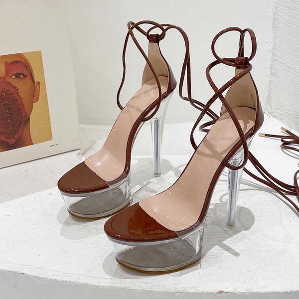 fashion open toe ankle strap transparent platform stripper high heels sandals ladies nightclub party dress women shoes 230306, Black
fashion open toe ankle strap transparent platform stripper high heels sandals ladies nightclub party dress women shoes 230306, Black