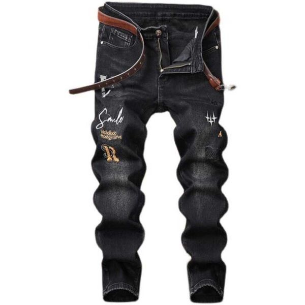 23 new men's jeans denim designer hole jeans ripped pants for men size 28-38 hip hop punk streetwear trousers 9uuq, Blue
23 new men's jeans denim designer hole jeans ripped pants for men size 28-38 hip hop punk streetwear trousers 9uuq, Blue