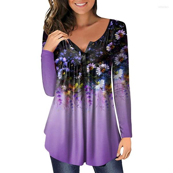 women's t shirts women loose casual shirt v-neck button t-shirt bohemian flower print women's 2023 autumn long sleeve tees femme, White
women's t shirts women loose casual shirt v-neck button t-shirt bohemian flower print women's 2023 autumn long sleeve tees femme, White