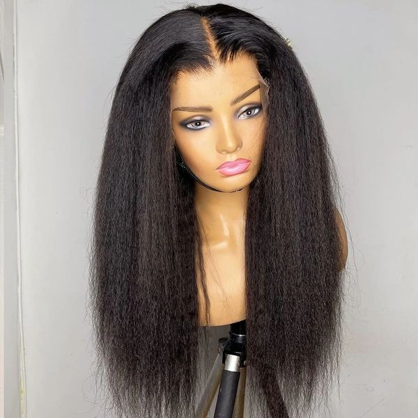 kinky straight full lace front human hair wigs 360 hd transparent lace frontal wigs pre plucked 130% density yaki straight wig diva1, Black;brown
kinky straight full lace front human hair wigs 360 hd transparent lace frontal wigs pre plucked 130% density yaki straight wig diva1, Black;brown