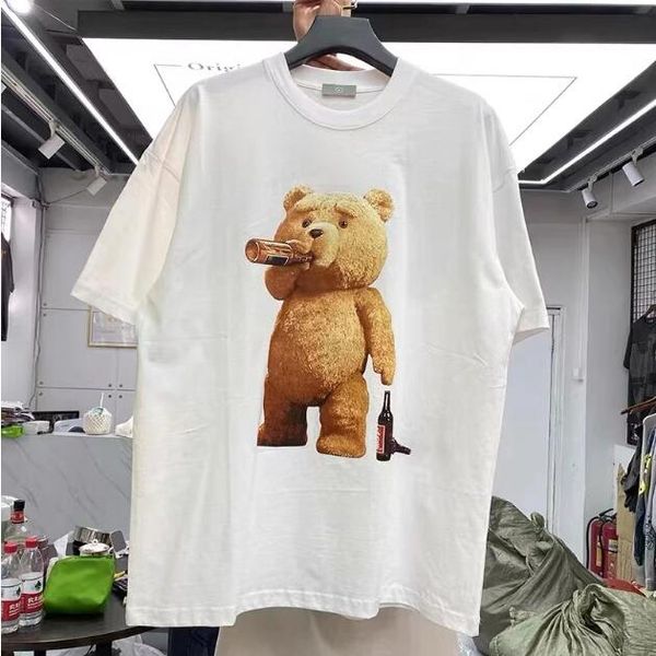 men's plus tees prints loose fitting short-sleeved t-shirts women's t shirt, Black;brown
men's plus tees prints loose fitting short-sleeved t-shirts women's t shirt, Black;brown