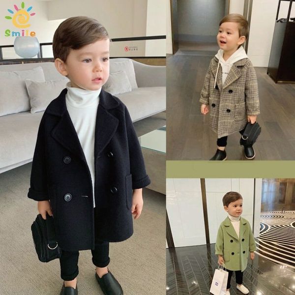 coat spring grid jackets boy girls woolen long double breasted warm infant toddle lapel tweed autumn baby overcoat 230311, Blue;gray
coat spring grid jackets boy girls woolen long double breasted warm infant toddle lapel tweed autumn baby overcoat 230311, Blue;gray
