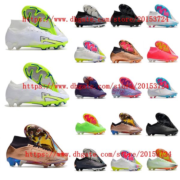 mens soccer shoes zoomes mercurial superfly ix elite fg acc mens high ankle ronaldo mbappe football boots trainers knit cleats, White;red
mens soccer shoes zoomes mercurial superfly ix elite fg acc mens high ankle ronaldo mbappe football boots trainers knit cleats, White;red