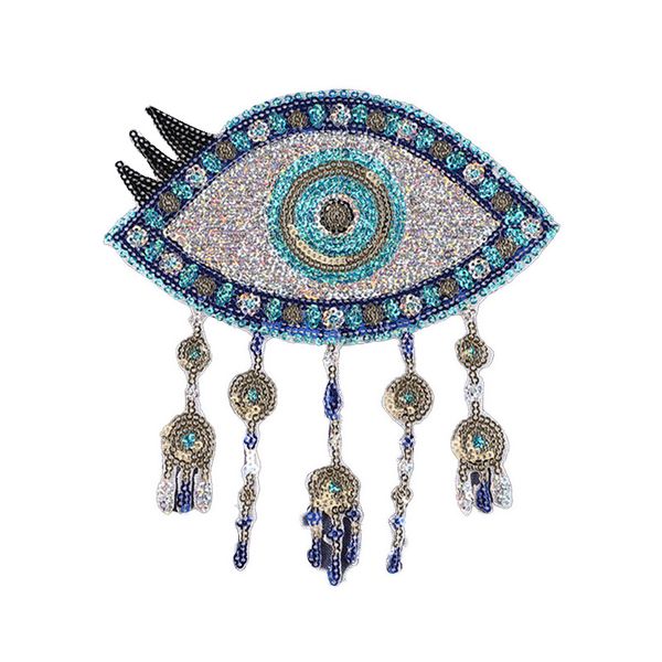 notions large blue evil eyes embordered patch iron on sew on for clothing glitter sequin patches applique diy jackets t-shirt bags, Black
notions large blue evil eyes embordered patch iron on sew on for clothing glitter sequin patches applique diy jackets t-shirt bags, Black
