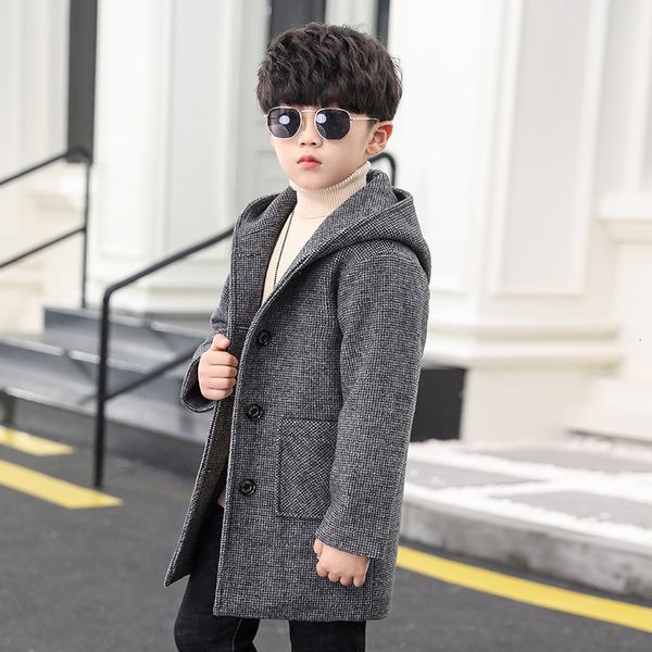 coat jacket for boys woolen fall winter fashion hooded solid color doublebreasted children's outerwear trench 4 6 8 10 12 y 230311, Blue;gray
coat jacket for boys woolen fall winter fashion hooded solid color doublebreasted children's outerwear trench 4 6 8 10 12 y 230311, Blue;gray
