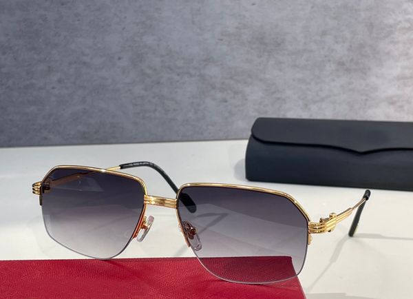gold metal half pilot sunglasses for men fashion sun glasses gafas de sol designers sunglasses uv400 eyewear with box, White;black
gold metal half pilot sunglasses for men fashion sun glasses gafas de sol designers sunglasses uv400 eyewear with box, White;black
