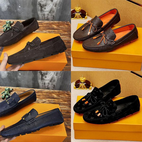 g1 authentic cowhide men's casual shoes fashion handmade soft shoes luxury designer men's flat shoes blue non-slip men's boat, Black