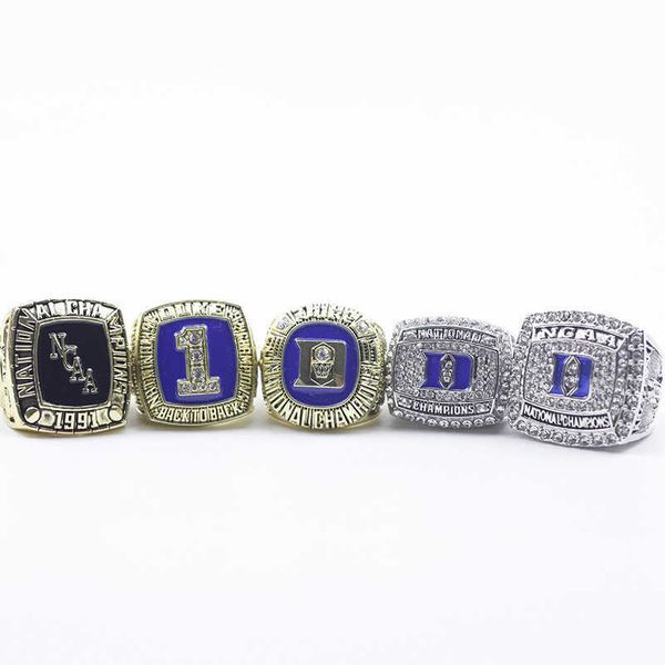 5 ncaa duke blue magic university basketball champion rings university ring set 5 times, Golden;silver
5 ncaa duke blue magic university basketball champion rings university ring set 5 times, Golden;silver