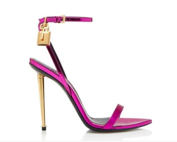 women sandal heels brand tom-f sandals designer padlock lock shoes calf leather pointy toe naked leathers ankle strap 35-44 9u2l, Black
women sandal heels brand tom-f sandals designer padlock lock shoes calf leather pointy toe naked leathers ankle strap 35-44 9u2l, Black
