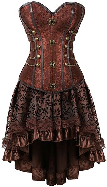 kranchungel steampunk corset skirt renaissance corset dress for women gothic burlesque corsets costumes, Red;black
kranchungel steampunk corset skirt renaissance corset dress for women gothic burlesque corsets costumes, Red;black
