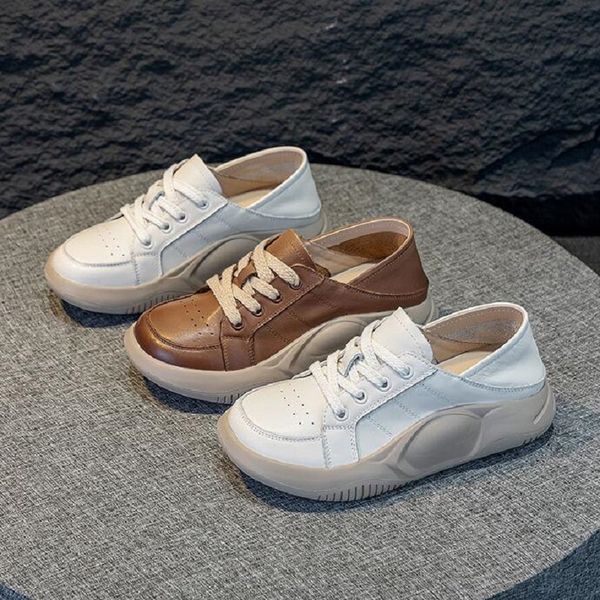 cowhide thick sole nurse small white shoes female 2023 spring autumn new vintage lace-up breathable casual single shoes d2a43, Black
cowhide thick sole nurse small white shoes female 2023 spring autumn new vintage lace-up breathable casual single shoes d2a43, Black