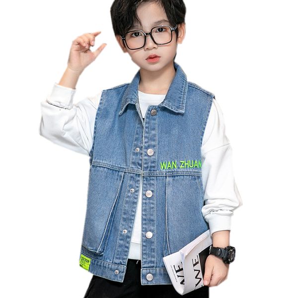 waistcoat teenage boy denim vest spring autumn casual style kids sleeveless jeans jacket for 5 to 14 years 230311, Camo
waistcoat teenage boy denim vest spring autumn casual style kids sleeveless jeans jacket for 5 to 14 years 230311, Camo
