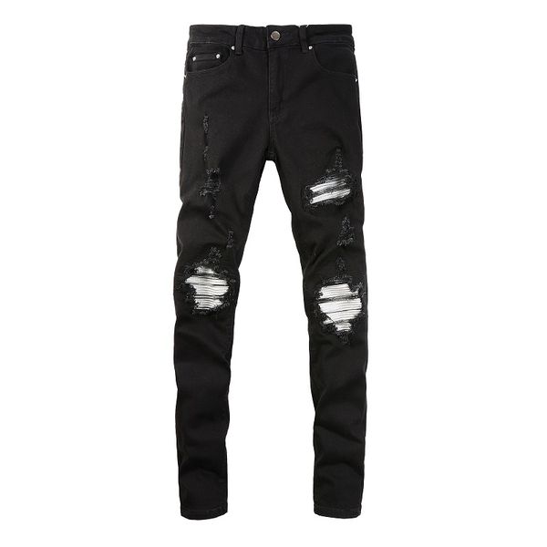 2023 tikmens jeans distressed motorcycle biker jean rock skinny slim ripped hole stripe fashionable snake embroidery denim pant 877, Blue
2023 tikmens jeans distressed motorcycle biker jean rock skinny slim ripped hole stripe fashionable snake embroidery denim pant 877, Blue