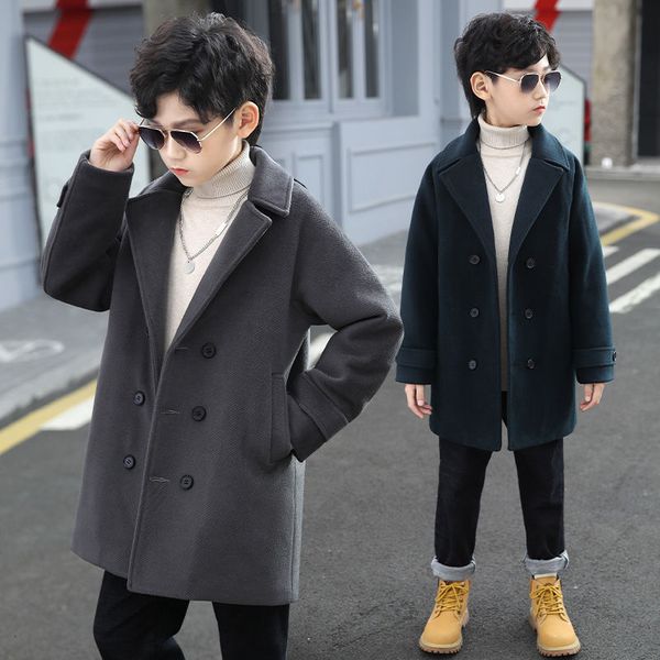 coat boys wool autumn winter children's jacket fashion turn collar plaid keep warm outerwear teenage clothes 514year 230311, Blue;gray
coat boys wool autumn winter children's jacket fashion turn collar plaid keep warm outerwear teenage clothes 514year 230311, Blue;gray