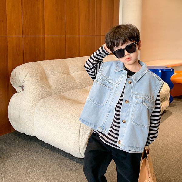 waistcoat kids retro style denim waistcoats children loose lapel sleeveless outerwear boys fashion allmatch vest 230311, Camo
waistcoat kids retro style denim waistcoats children loose lapel sleeveless outerwear boys fashion allmatch vest 230311, Camo