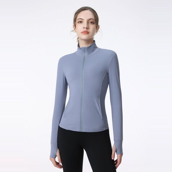 lu yoga jacket long sleeves outfit solid color back zipper gym jackets shaping waist tight fitness jogger outfit sportswear for lady
lu yoga jacket long sleeves outfit solid color back zipper gym jackets shaping waist tight fitness jogger outfit sportswear for lady