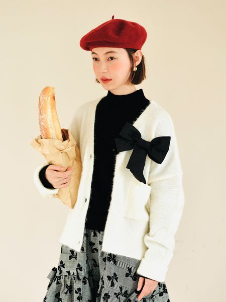 women's knits tees imakokoni's original design warm and casual white cardigan coat in autumn winter long sleeved sweater for women
women's knits tees imakokoni's original design warm and casual white cardigan coat in autumn winter long sleeved sweater for women