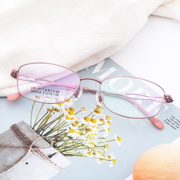 prescription glasses look far look near new elegant female white collar pure titanium frame super light half frame myopia simple full frame, Silver
prescription glasses look far look near new elegant female white collar pure titanium frame super light half frame myopia simple full frame, Silver