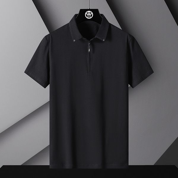 men's t-shirts summer mens zipper polo shirts breathable short sleeved casual lapel t-shirt men business solid color polos shirt m-4xl, White;black
men's t-shirts summer mens zipper polo shirts breathable short sleeved casual lapel t-shirt men business solid color polos shirt m-4xl, White;black