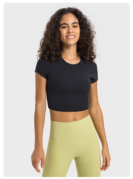 women yoga outfit knitted short sleeve moisture wicking cropbreathable seamless short summer ll8973
women yoga outfit knitted short sleeve moisture wicking cropbreathable seamless short summer ll8973