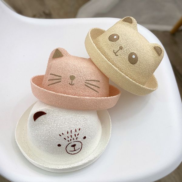 caps hats summer cartoon cat straw hat spring 6-12 months 2 years old children's bucket hat girls boys cute bear ear hat baby accessori, Yellow
caps hats summer cartoon cat straw hat spring 6-12 months 2 years old children's bucket hat girls boys cute bear ear hat baby accessori, Yellow