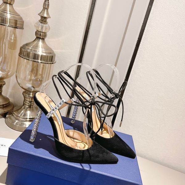 fashion shoes aquazzura pumps rock chic 105 embellished pumps in black sandals