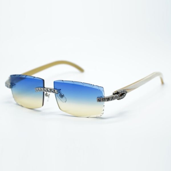 buffs cool sunglasses 3524031 with xl diamonds and pure white buffalo horn legs 57 mm cut lens, White;black
buffs cool sunglasses 3524031 with xl diamonds and pure white buffalo horn legs 57 mm cut lens, White;black