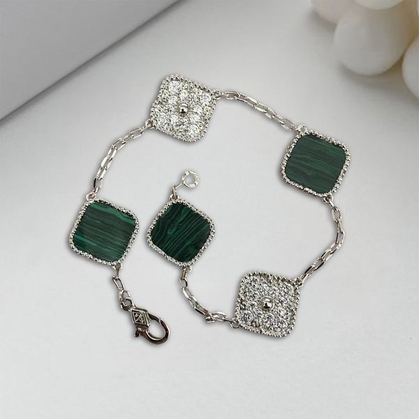 2023 designer classic lucky clover black onyx chain 18k white gold gold-plated fashion bracelet ladies & girls valentine's day mother&#
2023 designer classic lucky clover black onyx chain 18k white gold gold-plated fashion bracelet ladies & girls valentine's day mother&#