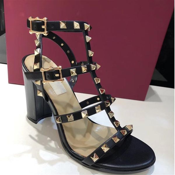 new 2018 new european women's rivets sandals with 9 5 cm high rivets fashion sandals 6 color sizes 35-41276b, Black
new 2018 new european women's rivets sandals with 9 5 cm high rivets fashion sandals 6 color sizes 35-41276b, Black