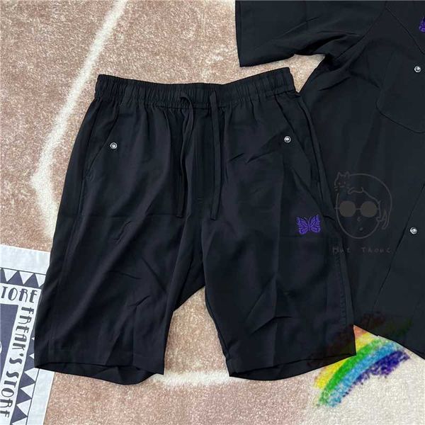 needles awge shorts men women 1 1 embroidered butterfly needles shorts button track breeches 0313, White;black
needles awge shorts men women 1 1 embroidered butterfly needles shorts button track breeches 0313, White;black