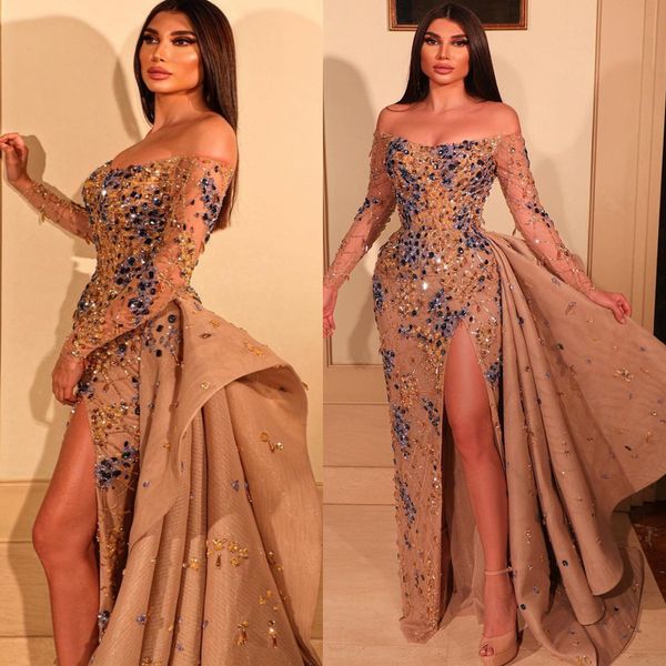 2023 arabic aso ebi gold luxurious prom dresses lace beaded crystals evening formal party second reception birthday engagement gowns dress z, Black
2023 arabic aso ebi gold luxurious prom dresses lace beaded crystals evening formal party second reception birthday engagement gowns dress z, Black