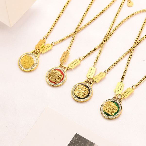 fashion banshee necklace red & green enamel medusa portrait pendants titanium steel chain ladies necklaces designer jewelry gifts, Silver
fashion banshee necklace red & green enamel medusa portrait pendants titanium steel chain ladies necklaces designer jewelry gifts, Silver