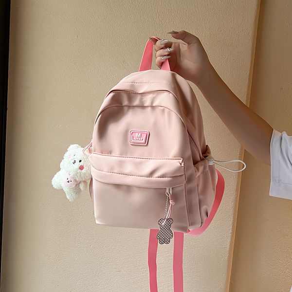 school bags korean style cute pink backpacks simple women waterproof small shoulder for teenage girls schoolbags ladies travel purse 230313
school bags korean style cute pink backpacks simple women waterproof small shoulder for teenage girls schoolbags ladies travel purse 230313